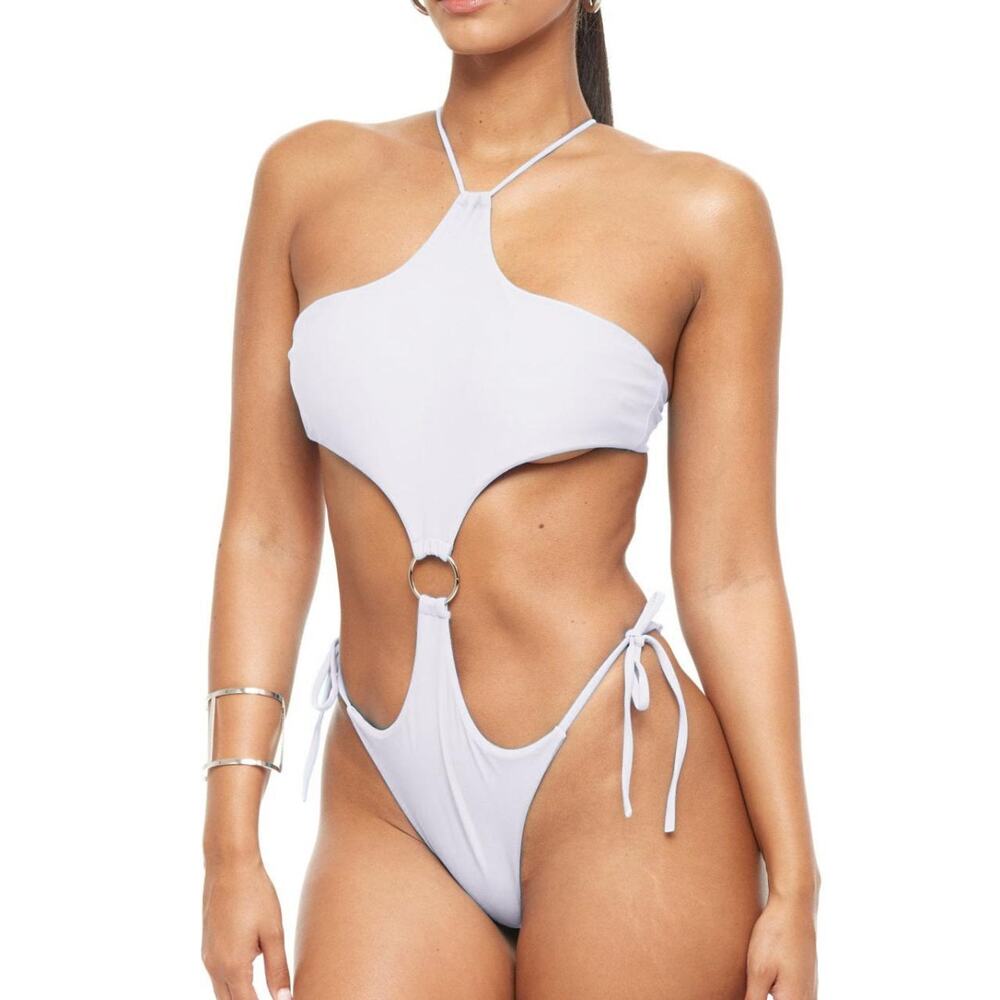 YG COLLECTION: Lea One-Piece Bathing Suit - White